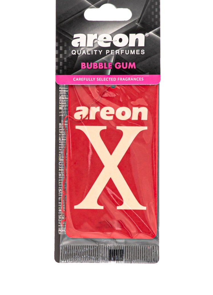 Ароматизатор подвесной сухой AREON X-VERSION RED - Bubble Gum 704-AXV-014